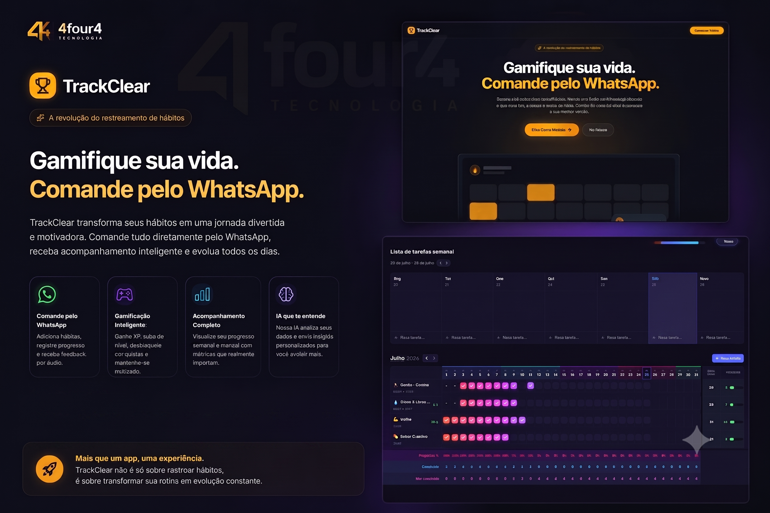 Trackclear - Plataforma Micro SaaS Escalável